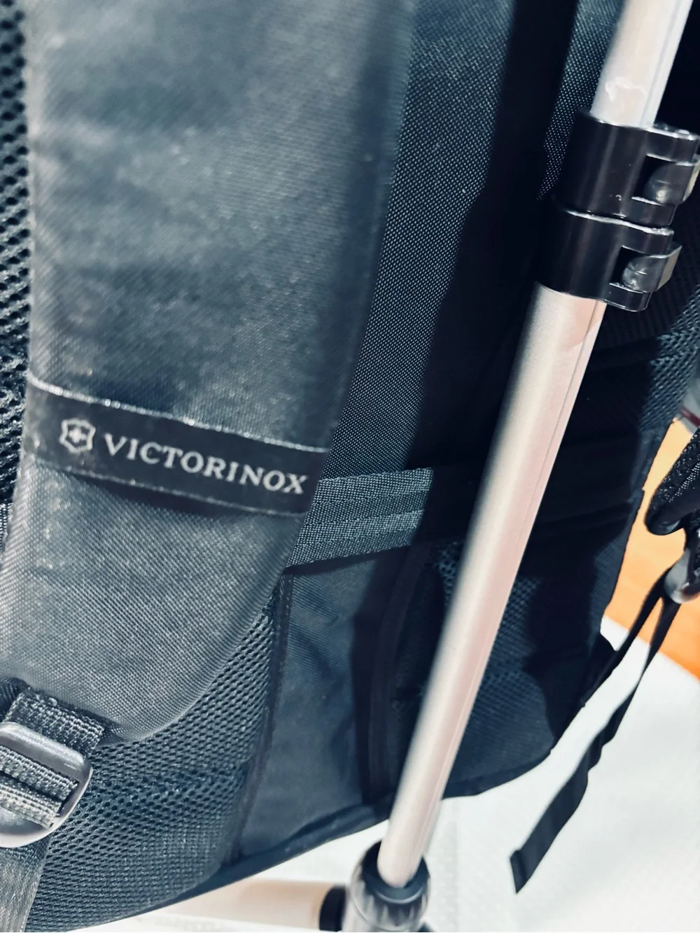 Victorinox Black Backpack with Red Accent - Compact Everyday Pack